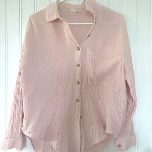 Altar’d State Pink Botton Up